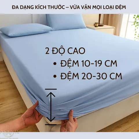 Ga Bọc Đệm Tencel 60s Lasante Thoáng Mát Cho Mùa Hè (Không Kèm Vỏ Gối)