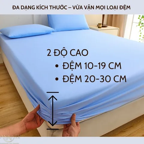 Ga Bọc Đệm Tencel 60s Lasante Thoáng Mát Cho Mùa Hè (Không Kèm Vỏ Gối)