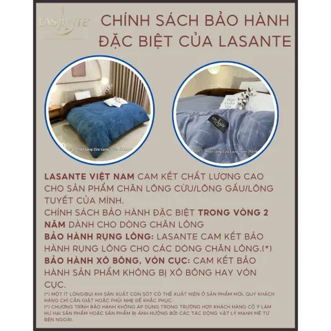 Chăn Lông Cừu Nhỏ 1m6 X 2m2 Cho Mùa Đông Đại Hàn 1 Người  Lasante, Bảo Hành Chính Hãng Kèm Túi