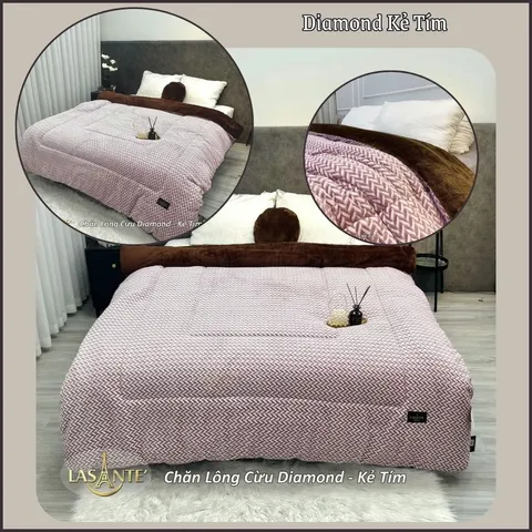 [Xả Mẫu 2024] Chăn Lông Cừu Chính Hãng Lasante 2m1x2m4 4,3 Kg Sang Trọng Ấm Nhanh Cho Mùa Đông Đại Hàn
