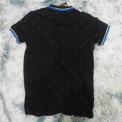 Áo Polo Nam Chấm Bi Đen - Vải Cá Sấu Cotton Thoáng Khí, Cổ Bẻ Cộc Tay, Dễ Phối Đồ, Thích Hợp Đi Làm, Đi Chơi