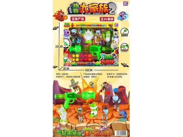 Bộ Đồ Chơi Mô Hình Nhân Vật Games Plants vs Zombies 628-66 - Đồ Chơi Giải Trí Sinh Động cho Trẻ Em, Khám Phá Thế Giới Cây và Zombie