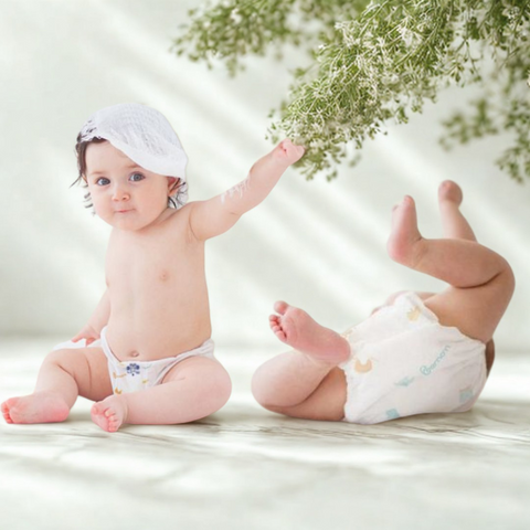 Tã Bỉm Bemom Hàn Quốc - Thấm Hút Gấp Đôi, Siêu Mềm, Công Nghệ Air Bubble, Không Gây Lằn Bụng, Bảo Vệ Da Nhạy Cảm Của Bé