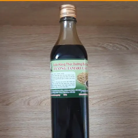 Tương Tamari Lâu Năm 500ml - Nước Tương Nhật Bản Giải Độc Tự Nhiên, Ít Natri, Hương Vị Đậm Đà, Thực Phẩm Không Gluten