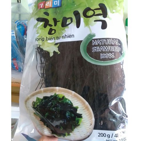 Rong Biển Khô Nấu Canh GARIMI 200GR - Sản Phẩm Nhập Khẩu Hàn Quốc, 100% Tự Nhiên, Hương Vị Nguyên Chất Cho Món Canh, Súp, Lẩu
