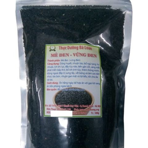 Mè Đen & Mè Vàng Rang Chín 500g - Thực Dưỡng Bà Loan, Tăng Cường Sức Khỏe và Tiêu Hóa, Hạt Giàu Dinh Dưỡng Tự Nhiên