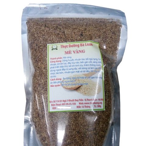 Mè Đen & Mè Vàng Rang Chín 500g - Thực Dưỡng Bà Loan, Tăng Cường Sức Khỏe và Tiêu Hóa, Hạt Giàu Dinh Dưỡng Tự Nhiên