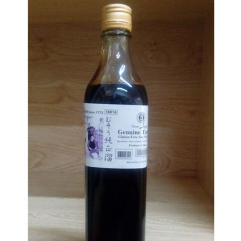 Tương Tamari Nhật Bản 500ml Bà Loan - Nước Tương Không Gluten, Thích Hợp Cho Sushi và Món Ăn Kiêng