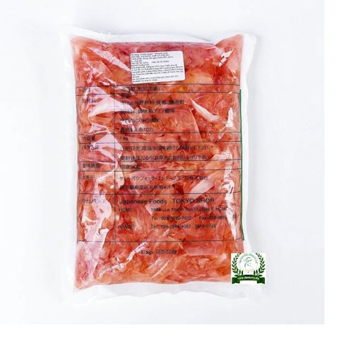 Gừng Hồng Gari Nhật Bản Amazu Shogar 1Kg - Gia vị Sushi & Sashimi Tươi Ngon, Hương Vị Đặc Trưng Ẩm Thực Nhật Bản