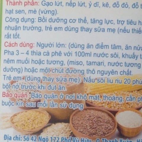 Sữa Thảo Mộc 1kg Bà Loan - Sản Phẩm Thực Dưỡng Từ Gạo Lứt Và Hạt Dinh Dưỡng, Hỗ Trợ Tiêu Hóa Và Bồi Bổ Sức Khỏe