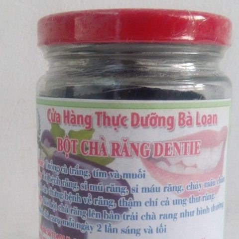 Bột Chà Răng Dentie 70g - Sạch Răng, Khử Mùi Hôi, An Toàn Cho Gia Đình, Thực Dưỡng Bà Loan, Không Hóa Chất