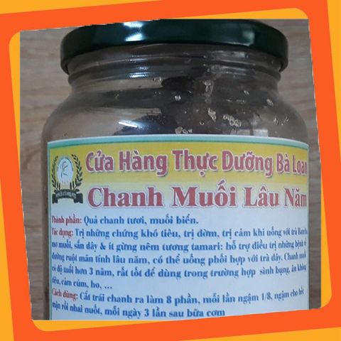 Chanh Muối Giải Khát Lâu Năm 300g - Nước Uống Tươi Mát, Thức Uống Mùa Hè Thực Dưỡng Bà Loan