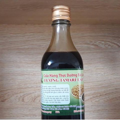 Tương Tamari Lâu Năm Bà Loan 500ml - Nước Chấm Nhật Bản Hữu Cơ Cho Món Ăn Đậm Đà, Không Gluten, Giàu Dưỡng Chất