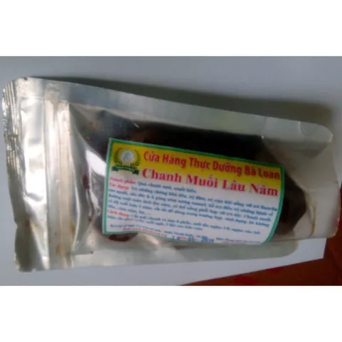 Chanh Muối Lâu Năm Bà Loan 200g - Hỗ Trợ Tiêu Hóa, Giảm Cảm Cúm, Trị Đờm Tự Nhiên, Thực Phẩm Bổ Sung Sức Khỏe