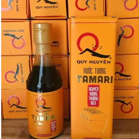 Nước Tương Tamari Quy Nguyên 250ml - Gia Vị Chấm An Toàn Không Hóa Chất, Nước Chấm Bổ Dưỡng Từ Đậu Nành Tự Nhiên Việt Nam