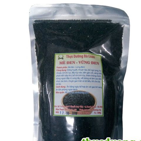 Vừng Đen Sống Bà Loan 200g - Hạt Vừng Nguyên Chất, Bổ Dưỡng