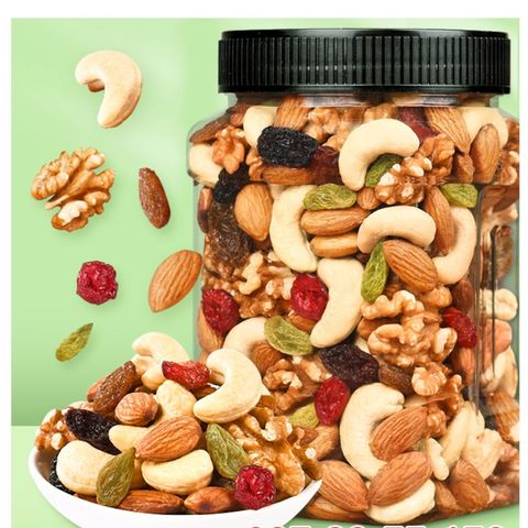 Hạt Dinh Dưỡng Cho Bà Bầu Hộp 500g - Hạnh Nhân, Óc Chó, Hạt Điều, Mắc Ca, Bí Xanh Tăng Cường Sức Khỏe Thai Kỳ
