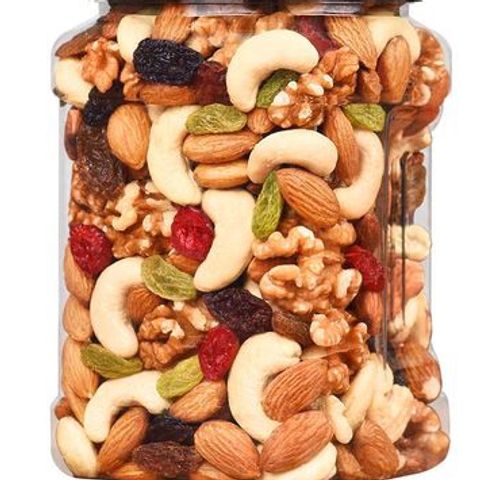 Hạt Dinh Dưỡng Cho Bà Bầu Hộp 500g - Hạnh Nhân, Óc Chó, Hạt Điều, Mắc Ca, Bí Xanh Tăng Cường Sức Khỏe Thai Kỳ