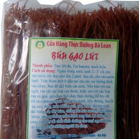 Bún Gạo Lứt 500g Combo 5 Gói - Thực Dưỡng Tốt Cho Sức Khỏe, Dinh Dưỡng, Giảm Cân Tự Nhiên, Phù Hợp Với Chế Độ Ăn Chay