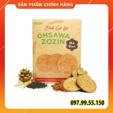 Bánh Gạo Lứt Mè Đen Zozin 125gr - Thực Phẩm An Toàn, Giàu Dinh Dưỡng - Hỗ Trợ Kiêng Ăn, Tốt Cho Người Tiểu Đường