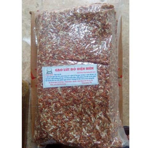 Gạo Lứt Đỏ Điện Biên Dẻo 3kg - Sản Phẩm Giảm Cân Thực Dưỡng Cao Cấp từ Bà Loan, Hỗ Trợ Sức Khỏe, Giàu Dinh Dưỡng