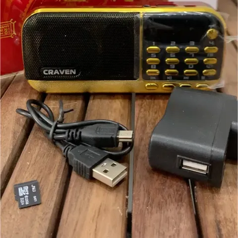 Đài Giảng Pháp Hơn 1000 Bài Nghe - Loa Thẻ Nhớ 8GB Tặng 3 Pin và Sạc - Thiết Bị Nghe Nhạc Thả Ga