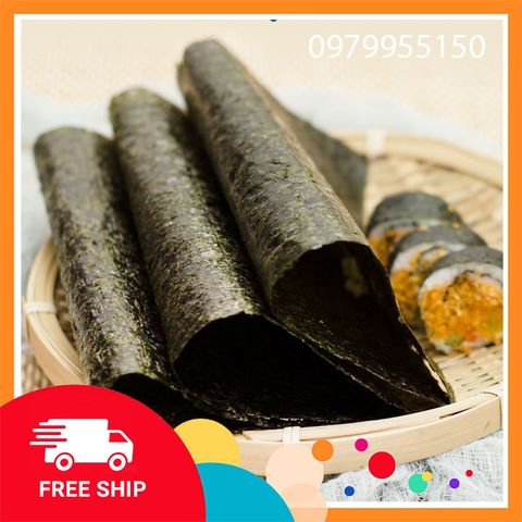 Rong Biển Cuộn Cơm 10 Lá Hàn Quốc Thực Dưỡng Bà Loan - Thực Phẩm Khô Sạch, Thực Đơn Healthy, Kimbap Ngon Miệng