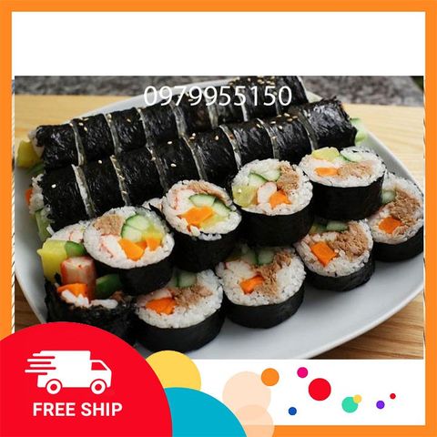 Rong Biển Cuộn Cơm 10 Lá Hàn Quốc Thực Dưỡng Bà Loan - Thực Phẩm Khô Sạch, Thực Đơn Healthy, Kimbap Ngon Miệng