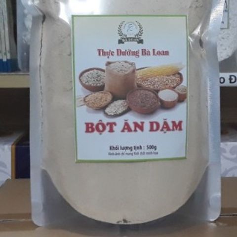 Bột Ăn Dặm Thực Dưỡng Bà Loan 500g - Dinh Dưỡng Tăng Cân Cho Trẻ Từ 4 Tháng, Chất Xơ, Vitamin B, An Toàn Cho Bé
