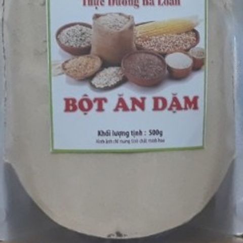Bột Ăn Dặm Thực Dưỡng Bà Loan 500g - Dinh Dưỡng Tăng Cân Cho Trẻ Từ 4 Tháng, Chất Xơ, Vitamin B, An Toàn Cho Bé