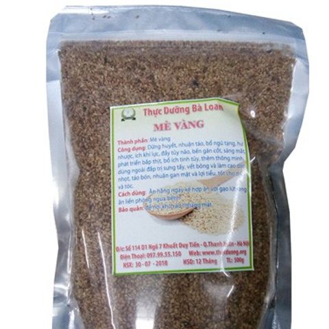Vừng Vàng Sống 200g - Hạt Dinh Dưỡng Tự Nhiên, Thực Phẩm Sạch