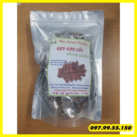 Kẹo Gạo Lứt Thực Dưỡng Bà Loan 200g - Giảm Cân, Giảm Cholesterol, Thực Phẩm Khỏe Mạnh, Snack Ăn Kiêng Ngon Miệng