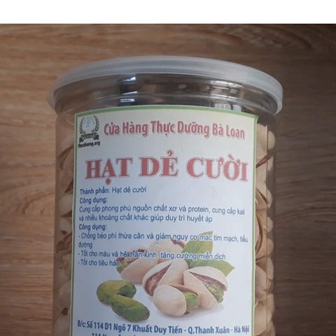 Hạt Dẻ Cười 500g Thực Dưỡng Bà Loan - Snack Lành Mạnh Kiểm Soát Đường Huyết & Tăng Cường Miễn Dịch