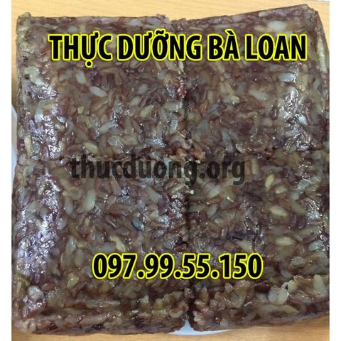 Bánh chưng chay gạo lứt 1kg Thực Dưỡng Bà Loan