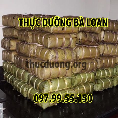 Bánh chưng chay gạo lứt 1kg Thực Dưỡng Bà Loan