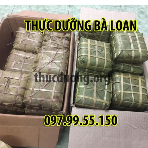 Bánh chưng chay gạo lứt 1kg Thực Dưỡng Bà Loan