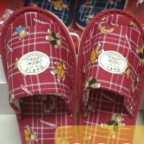 Dép vải Hàn Quốc đi trong nhà hình gấu
