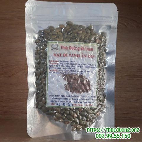 Hạt Bí Xanh Ấn Độ Sống 500g - Thực Phẩm Dinh Dưỡng Tốt Cho Bà Bầu, Giàu Omega 3, Hàm Lượng Phytosterol Tốt Cho Tim Mạch