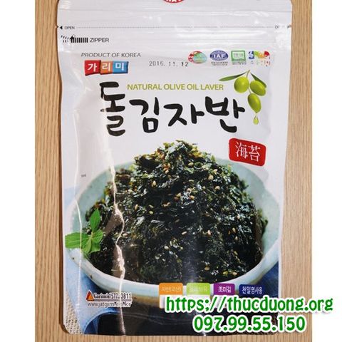 Rong Biển Rắc Cơm Hàn Quốc 70g - Kim Vụn Tẩm Dầu Oliu Garimi, Thực Phẩm Ngon Bổ Dưỡng, Dùng Ngay Với Cơm
