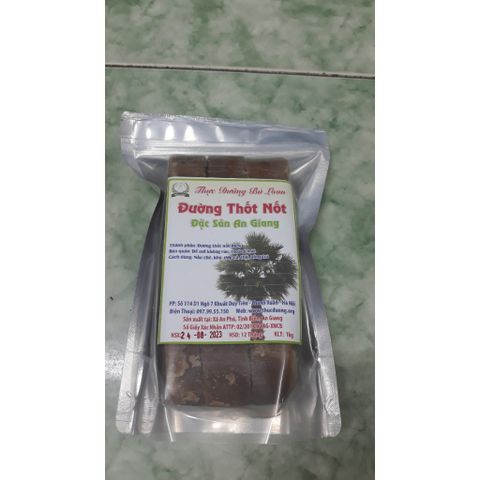 Đường thốt nốt nguyên chất An Giang 1kg - Hương vị ngọt thanh tự nhiên, nguyên liệu nấu ăn đặc sản miền Tây, an toàn cho sức khỏe.