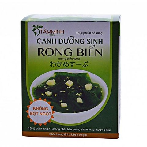 Canh Rong Biển Tâm Minh Ăn Liền 2 Hộp - Thực Dưỡng Bà Loan, Giàu Dinh Dưỡng, Tiện Lợi Cho Chế Độ Ăn Kiêng Healthy