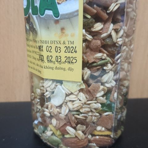 Hạt Ngũ Cốc Giảm Cân Granola 500g Thực Dưỡng Bà Loan - Bữa Sáng Dinh Dưỡng Ngon Miệng, Thân Thiện Với Sức Khỏe