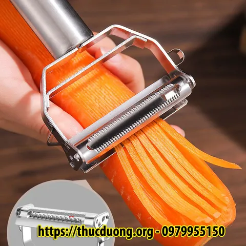 [Hot Hot Hot] Dao gọt vỏ bào sợi rau củ quả đa năng bằng Inox