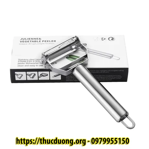 [Hot Hot Hot] Dao gọt vỏ bào sợi rau củ quả đa năng bằng Inox