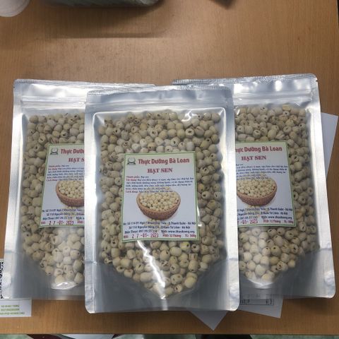 Hạt Sen Trắng 500gr Thực Dưỡng Bà Loan - Tăng Cường Sức Khỏe, Cải Thiện Giấc Ngủ, Hạt Dinosaurs Dinh Dưỡng Tự Nhiên