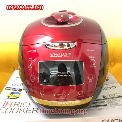 Nồi cơm điện cao tần Cuckoo nấu cơm gạo lứt CRP-HUF1080SE 1.8L nhập khẩu Hàn Quốc