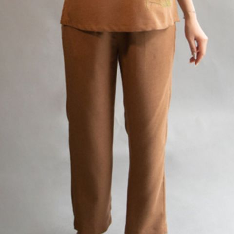 Bộ áo phật tử nữ cổ liền 1 nút vải linen Hàn Quốc - Trang phục truyền thống thoải mái cho phật tử, lý tưởng cho các lễ hội và hoạt động tại chùa