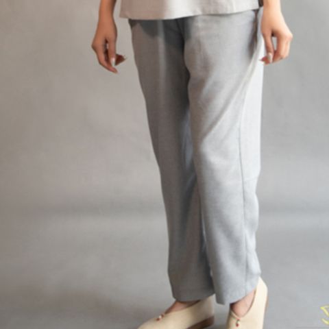 Bộ áo phật tử nữ cổ liền 1 nút vải linen Hàn Quốc - Trang phục truyền thống thoải mái cho phật tử, lý tưởng cho các lễ hội và hoạt động tại chùa