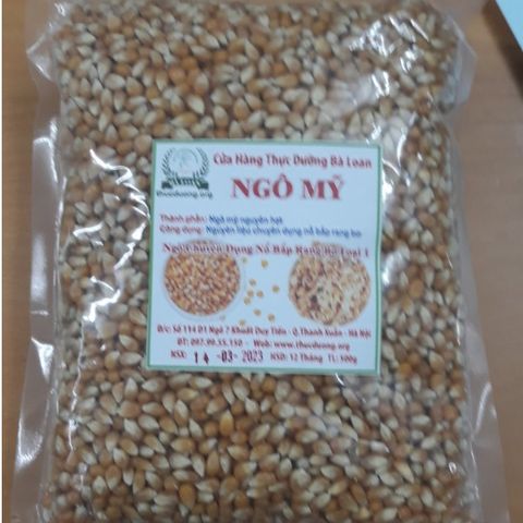 [Chính Hãng] Ngô mỹ chuyên nổ bắp rang bơ 1kg loại 1 Thực Dưỡng Bà Loan