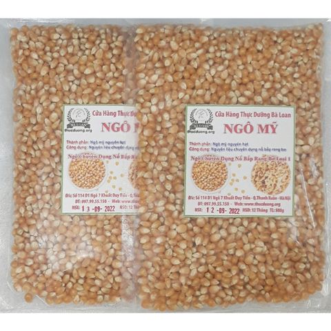 [Chính Hãng] Ngô mỹ chuyên nổ bắp rang bơ 1kg loại 1 Thực Dưỡng Bà Loan